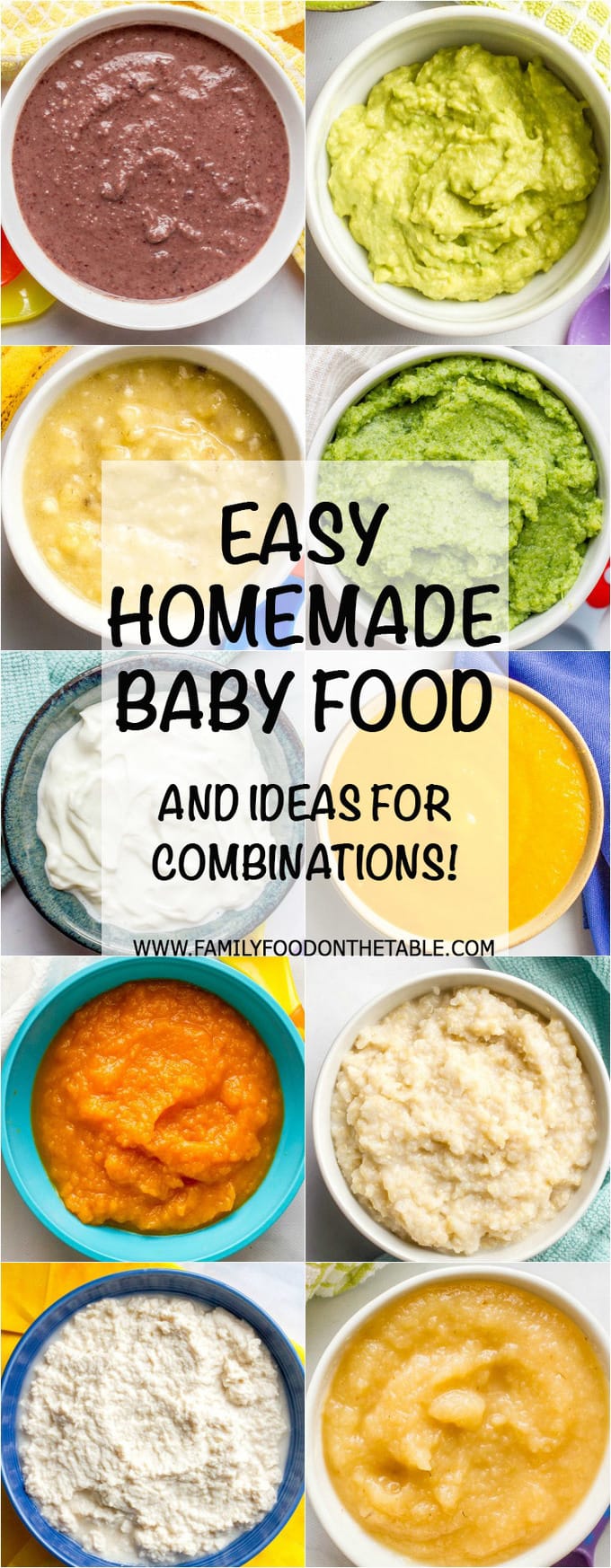 Homemade baby food combinations - Family Food on the Table