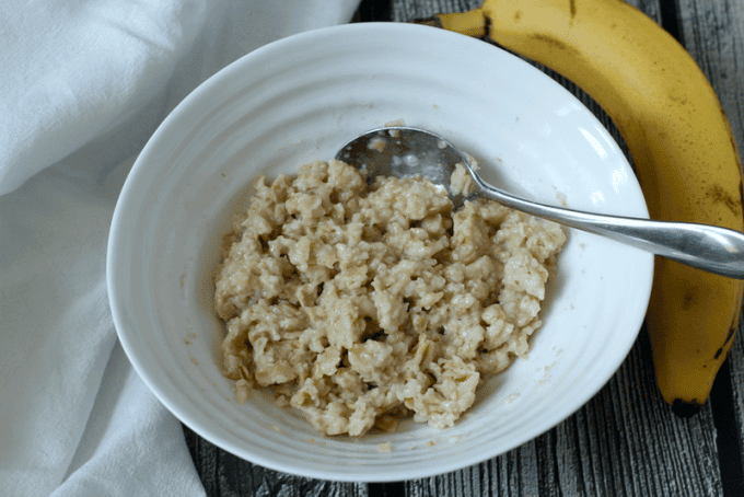 Quick real oatmeal breakfast