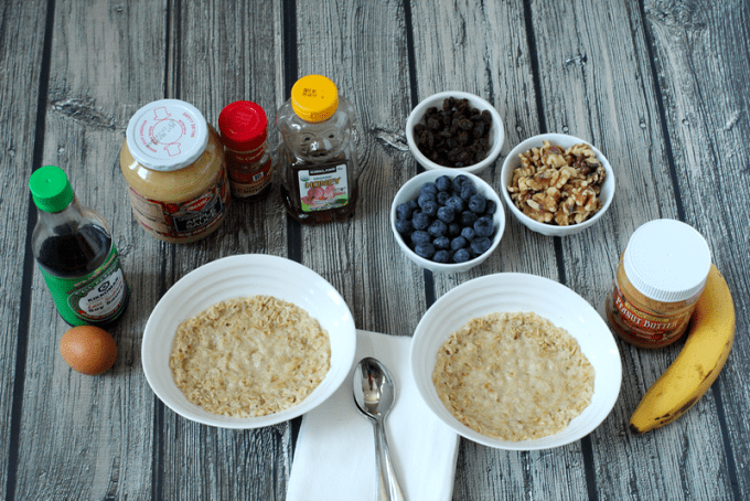 Quick real oatmeal breakfast