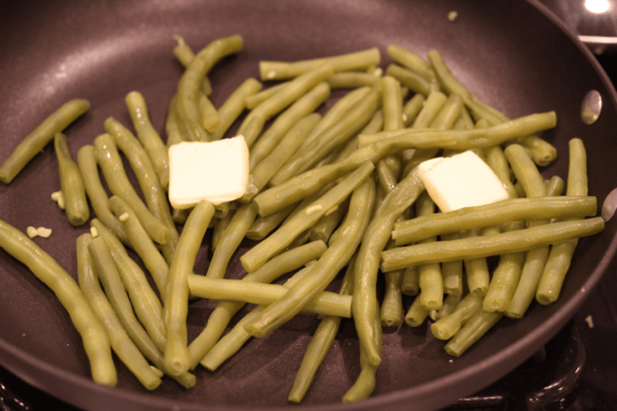 slow simmered green beans