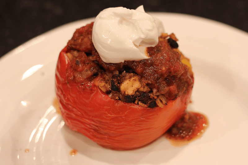 slow cooker stuffed bell peppers