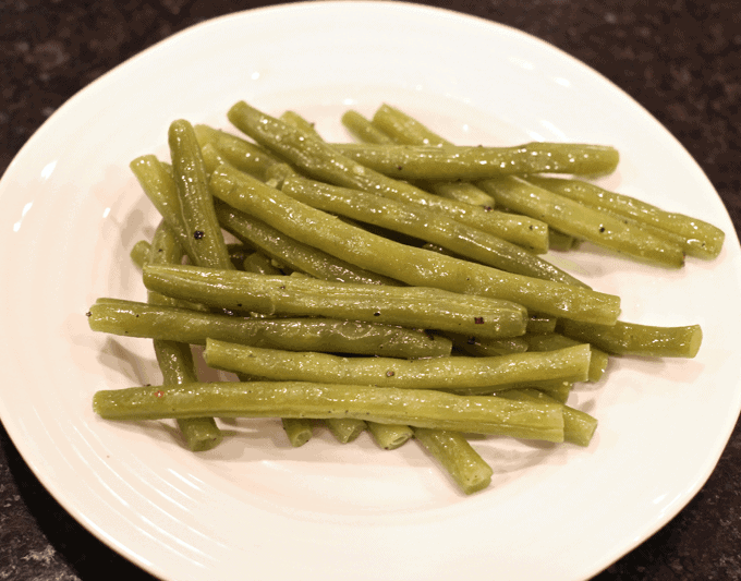 slow simmered green beans