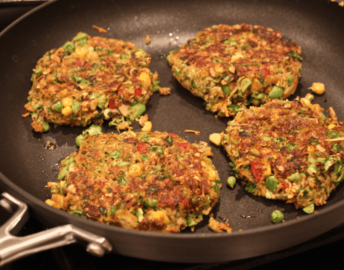 homemade veggie burgers