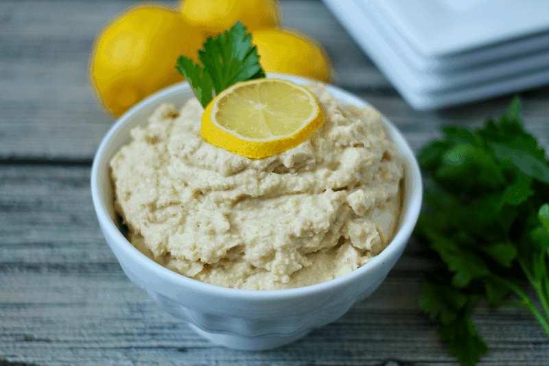 5-minute lightened up hummus