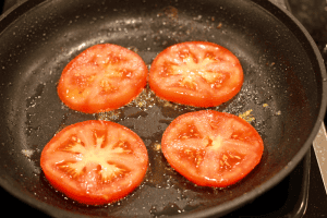 Caprese polenta stacks