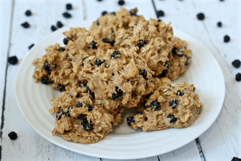 Blueberry oat cookies
