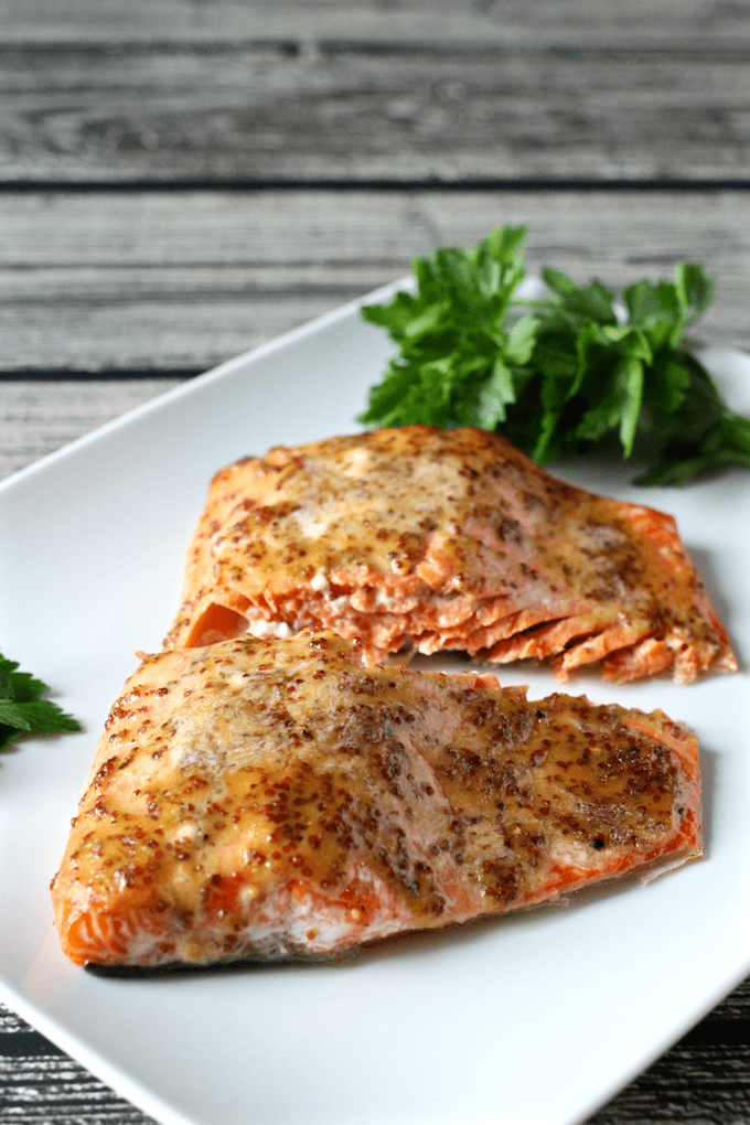 Easy honey-dijon roasted salmon