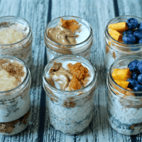 Overnight oatmeal jars