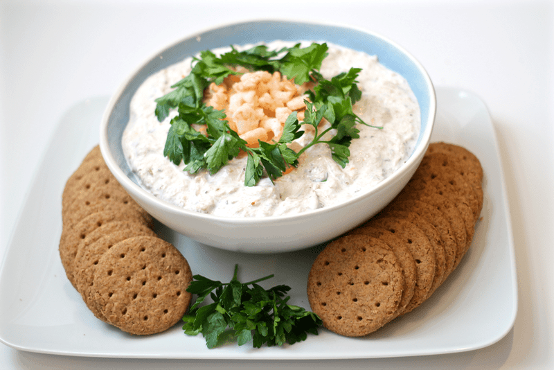 Quickie crab dip appetizer - a crowd pleaser!
