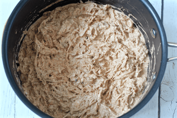 Creamy chicken tacos mix