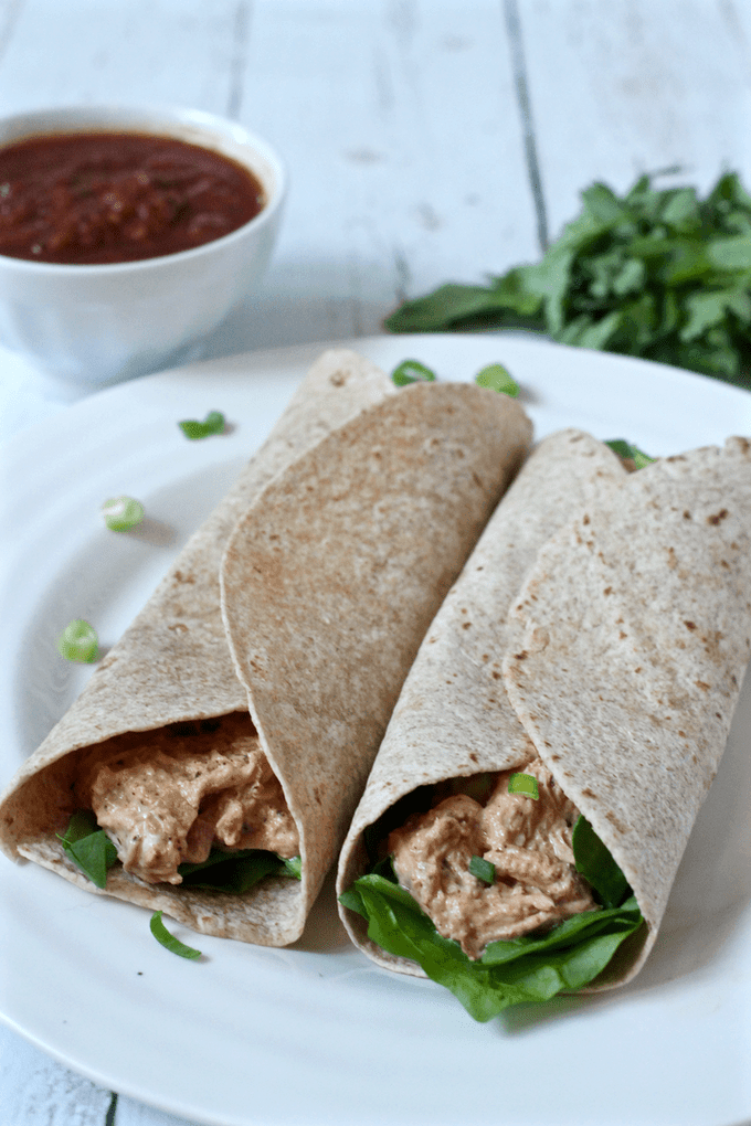 Creamy chicken tacos