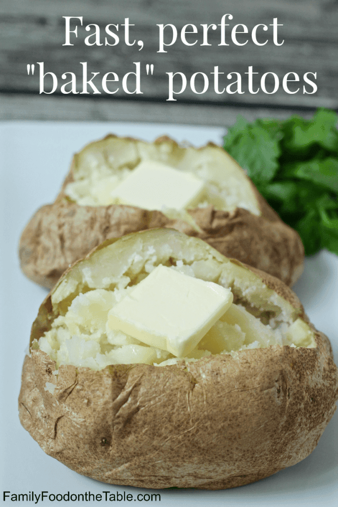 Quick Baked Potatoes (Easy Shortcut!) – A Couple Cooks