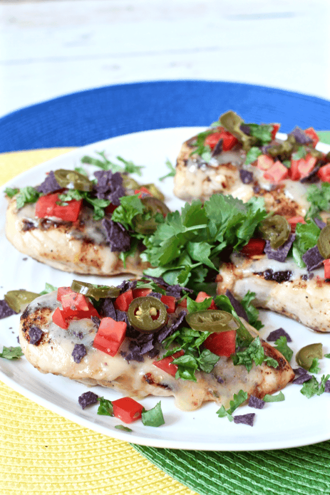Cheesy fiesta grilled chicken Family Food on the Table