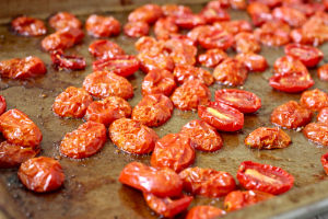 Slow roasted cherry tomatoes | FamilyFoodontheTable.com