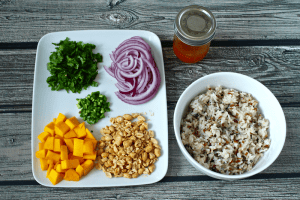 Wild rice salad with mango and cilantro | FamilyFoodontheTable.com
