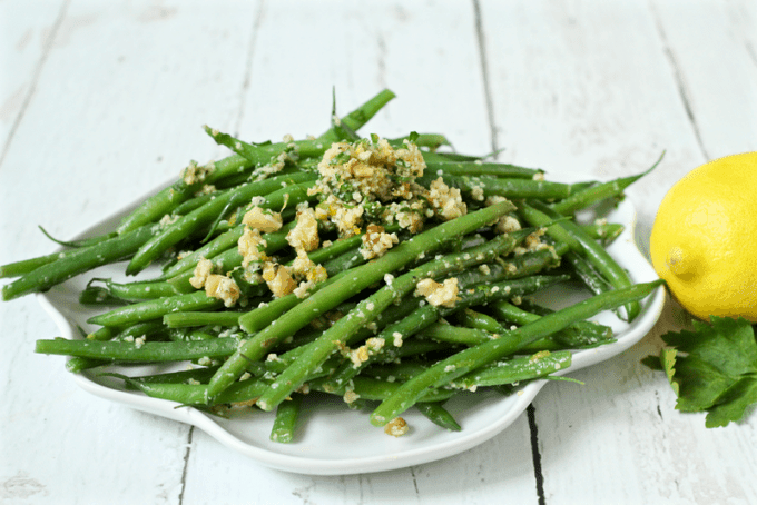 Green beans gremolata