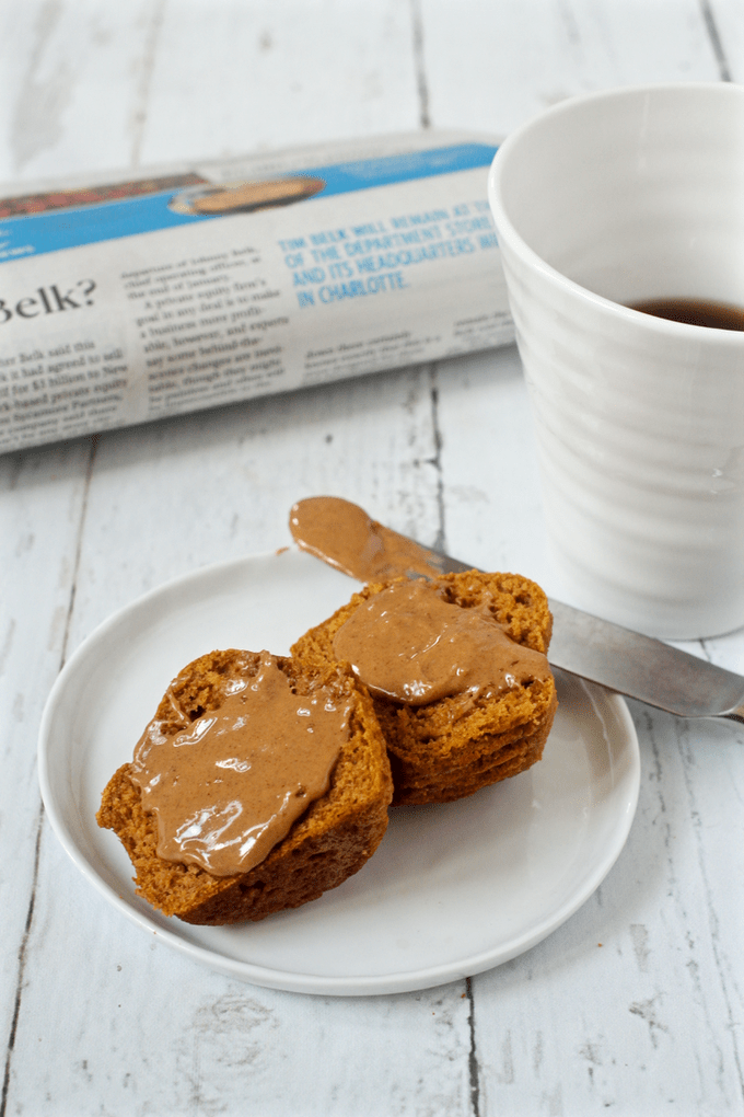 Peanut butter pumpkin muffins | FamilyFoodontheTable.com