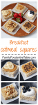 Breakfast oatmeal squares - an easy make-ahead, customizeable breakfast! | FamilyFoodontheTable.com