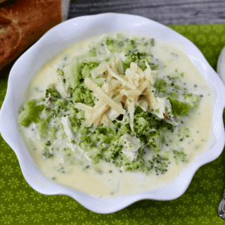 Cheesy chicken and broccoli chowder | FamilyFoodontheTable.com