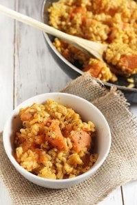 Vegan pumpkin sweet potato risotto | Thanksgiving sides round-up