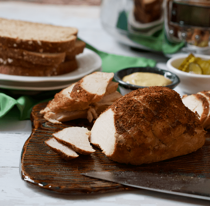 Slow cooker deli turkey - an easy, homemade healthy turkey recipe - skip the processed stuff and make it yourself! | FamilyFoodontheTable.com