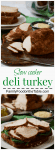 Slow cooker deli turkey - an easy, homemade healthy turkey recipe - skip the processed stuff and make it yourself! | FamilyFoodontheTable.com