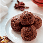 Cranberry chocolate walnut energy balls