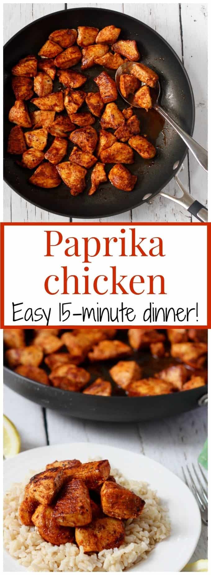 A 15-minute paprika chicken recipe that uses on-hand ingredients for big flavor! | FamilyFoodontheTable.com