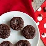 Healthy double chocolate mini cupcakes
