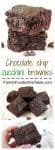 You won't believe these decadent and delicious chocolate chip brownies are secretly healthy! | FamilyFoodontheTable.com