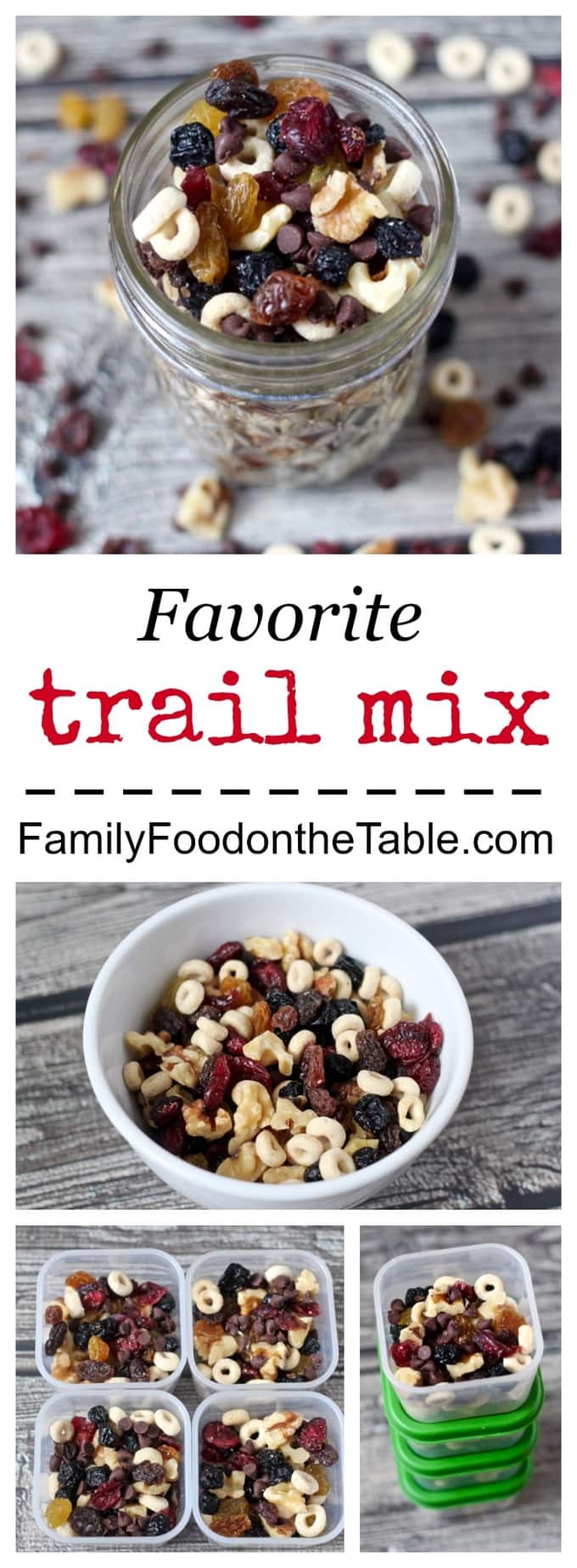 Homemade trail mix is an easy, portable, healthy snack to have on hand!