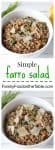 Simple farro salad makes for an easy side dish - or lunch - using basic, on-hand ingredients