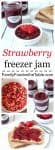 An easy, no-canning, strawberry freezer jam sweetened naturally with honey!