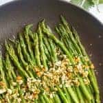 Quick & easy asparagus almondine