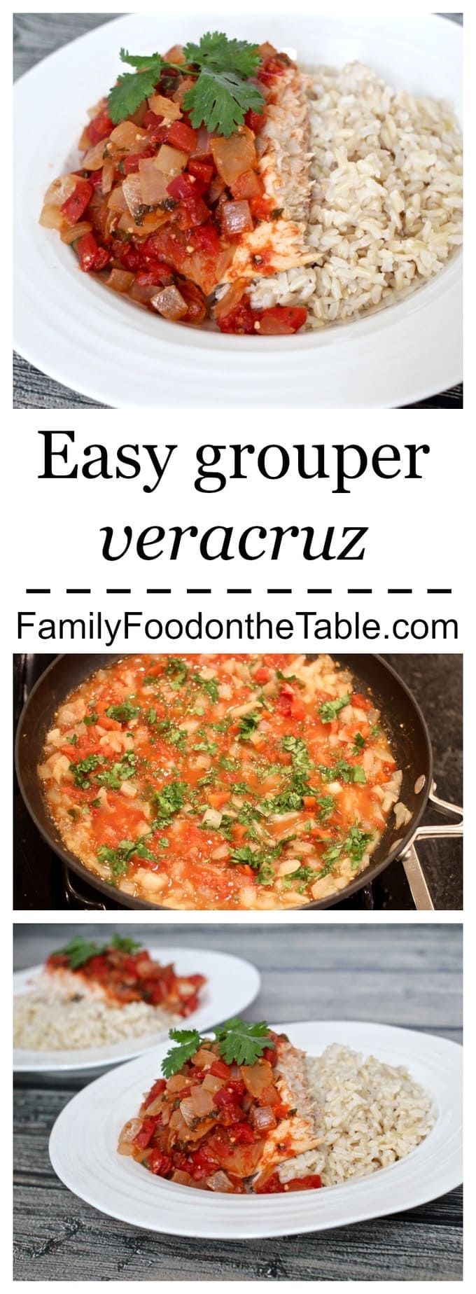 Grouper veracruz is an easy but impressive dinner of tender fish with a bright, delicious sauce!