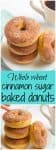 A collage of photos of how to make homemade cinnamon sugar donuts.