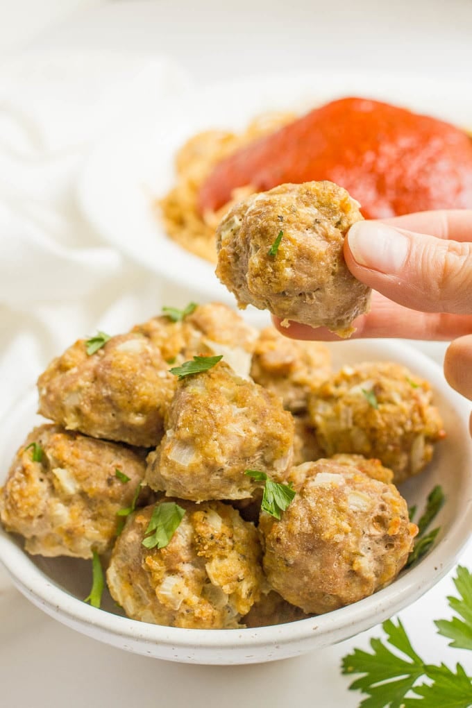 Easy baked turkey meatballs recipe