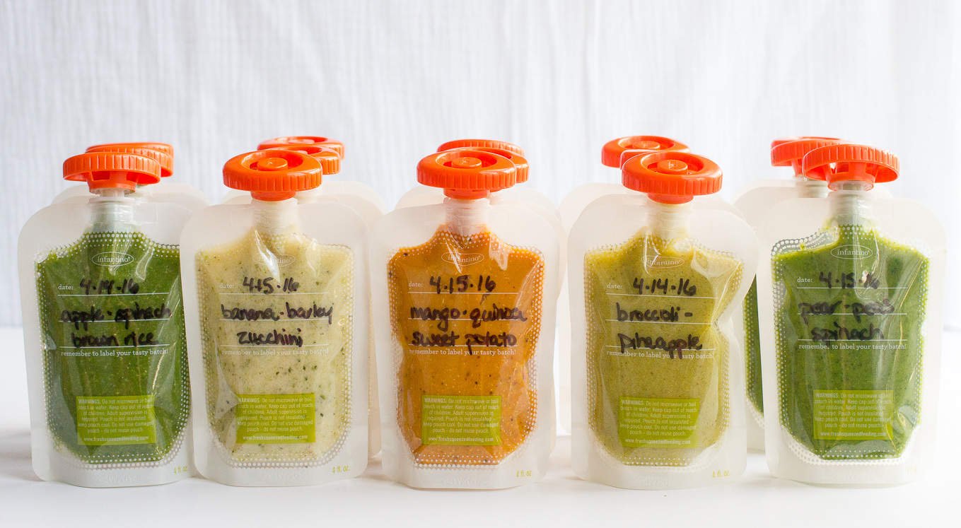 How to make homemade baby food pouches and 5 easy recipes!