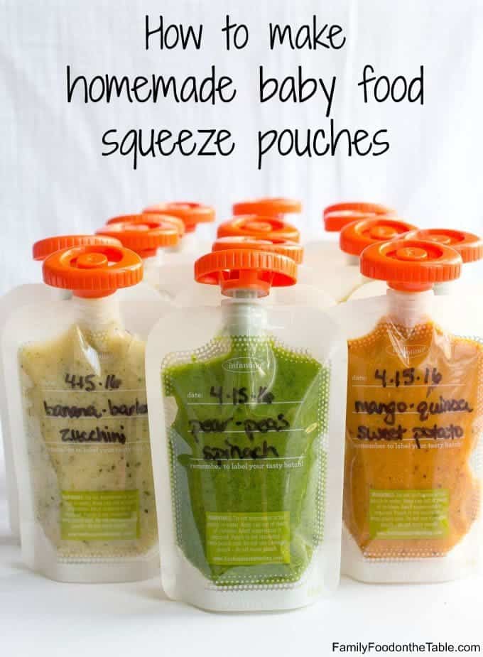 squeeze bags for baby food