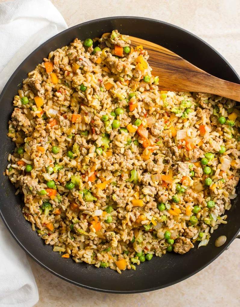 Spicy Pork Fried Rice - Family Food on the Table