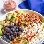 Easy summer salad with blueberries