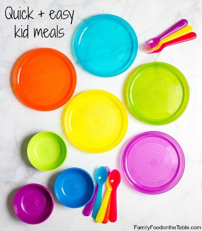 Easy quick kid friendly meals - lots of last-minute breakfast, lunch and dinner ideas for toddlers, preschoolers and young kids
