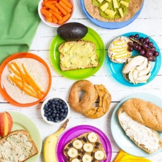 A round-up of more than 20 sandwich spreads for some new healthy school lunch ideas for kids!