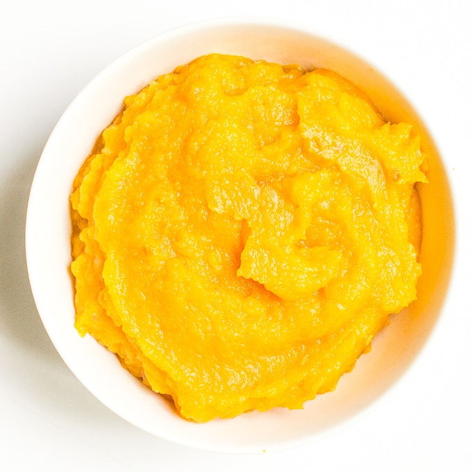 Apple and butternut squash puree
