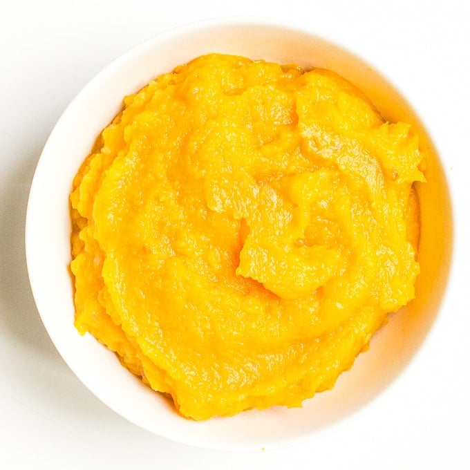 Apple and butternut squash puree