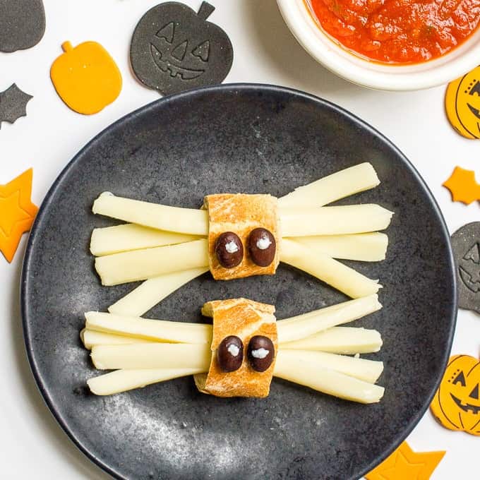 Healthy Halloween spider snacks - Family Food on the Table