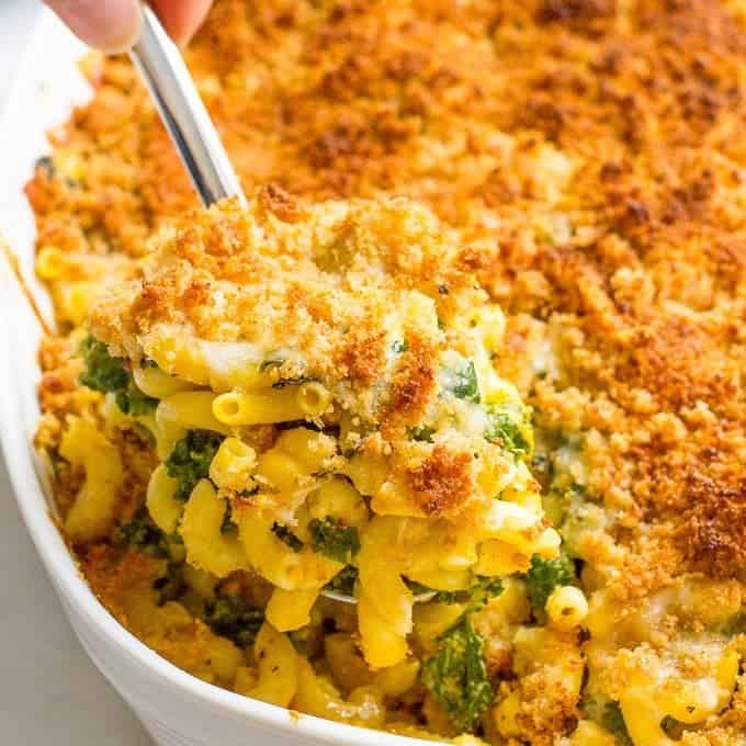 Kale and butternut squash mac and cheese is an easy, healthy and deliciously creamy side dish!