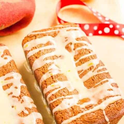 Mini gingerbread loaves with an easy orange glaze make a fun, festive holiday treat - and a great gift for teachers, neighbors and friends! | www.familyfoodonthetable.com