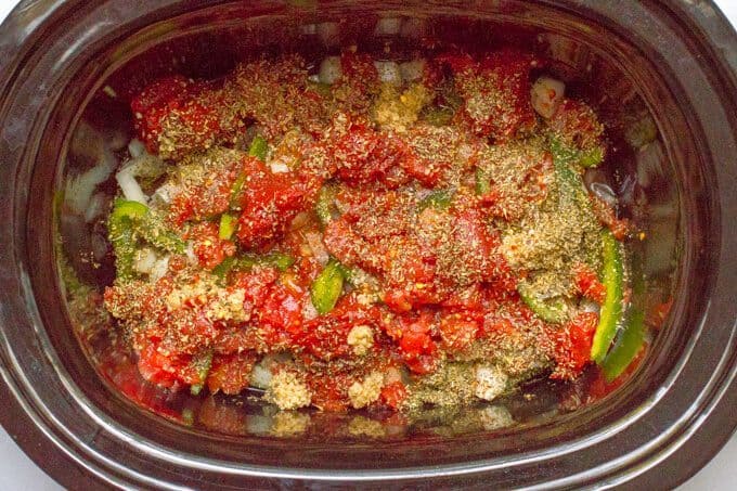 Saucy Italian slow cooker pork chops