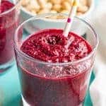 Berry beet smoothie with broccoli